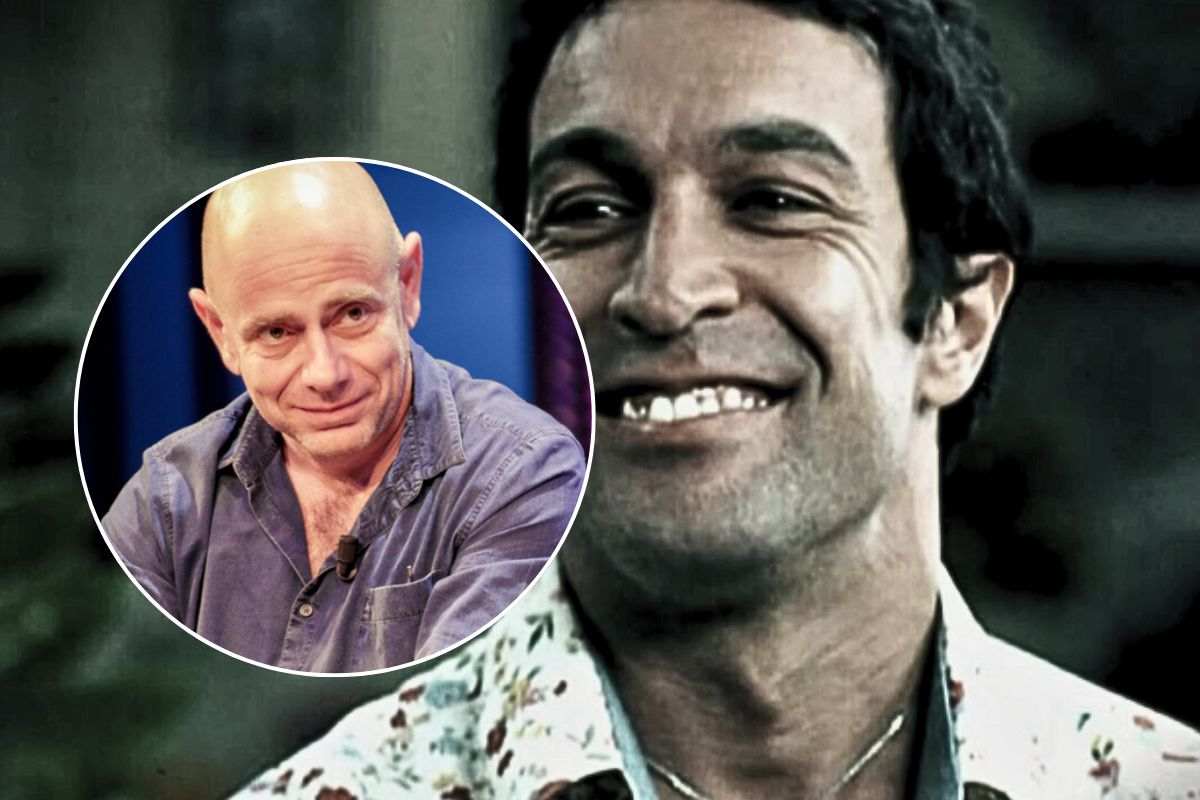 Pietro Taricone sorridente nella casa del GF